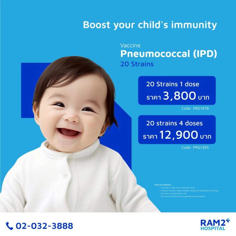 Pneumococcal Vaccine (IPD) 20 strains (4 dose) Package